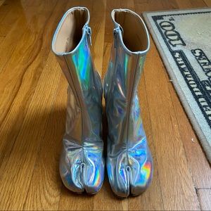 Maison margiela holographic tabi boots